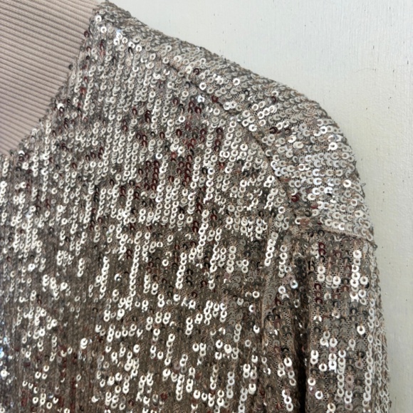 Sequined Bomber Jacket - Picture 4 of 4